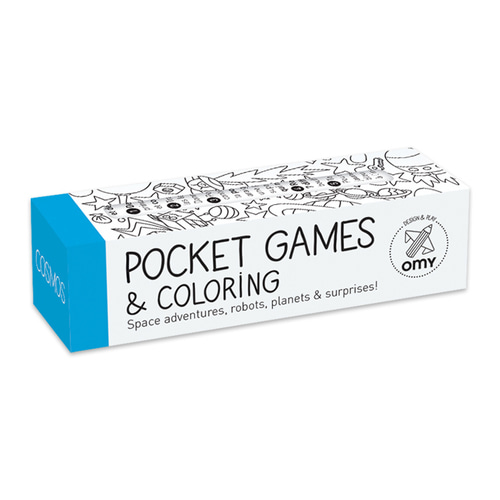 OMY 포켓 게임&amp;컬러링-코스모스(POCK02) by 공식수입원 (주)아이큐박스