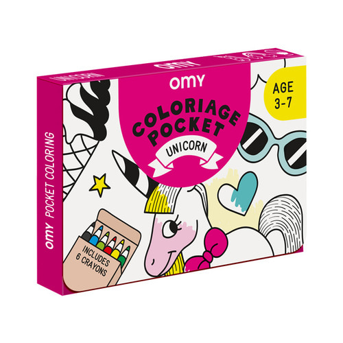 OMY 포켓 컬러링-유니콘(OMY-COLOK03) by 공식수입원 (주)아이큐박스