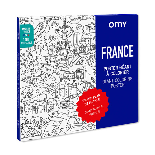 OMY 컬러링 포스터-프랑스(POS212) by 공식수입원 (주)아이큐박스